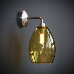 Yellow Glass Bertie Bathroom IP44 Wall Light